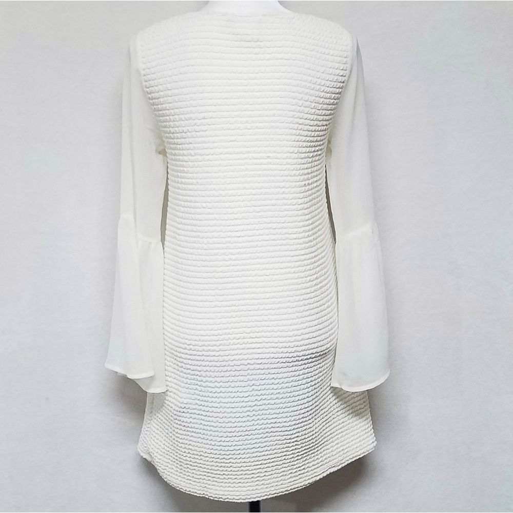 Flying tomato boho bell sleeve dress cream ribbed - Picture 6 of 8